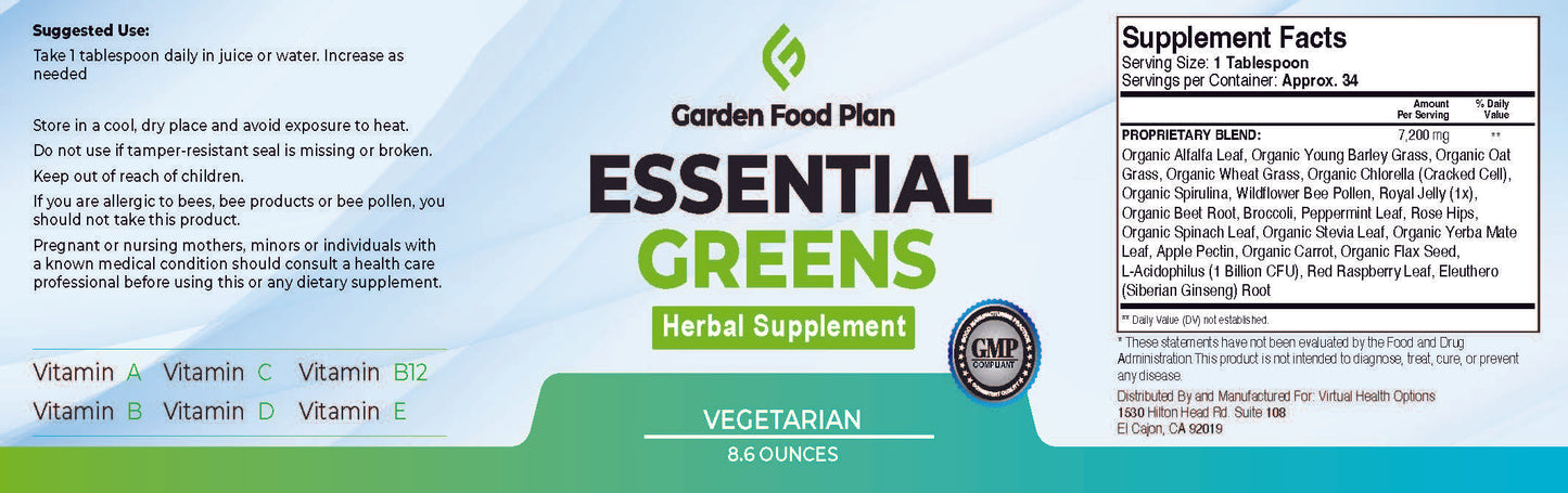 Essential Greens 8.7 oz