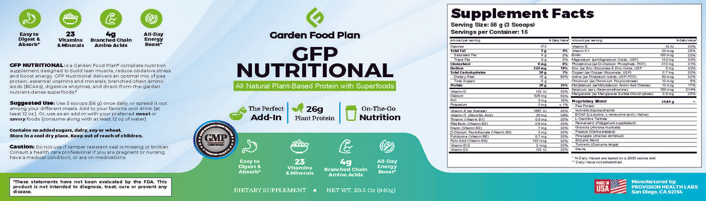 GFP Nutritional 29.5 oz